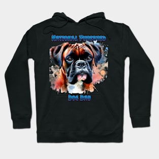 Majestic Boxer Dog Honors Purebred Day Hoodie